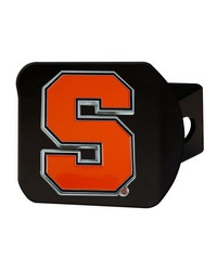 Syracuse Orange Black Metal Hitch Cover  3D Color Emblem Orange by   