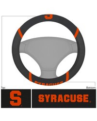 Syracuse Orange Embroidered Steering Wheel Cover Black by   