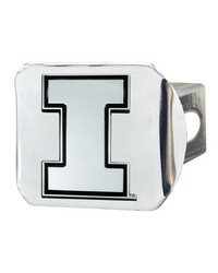 Illinois Illini Hitch Cover - Chrome by   