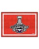 Fan Mats  LLC Washington Capitals 5x8 Rug Red