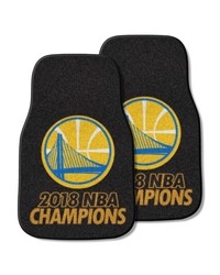 Golden State Warriors 2-pc Carpet Car Mat Set by   