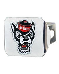 NC State Wolfpack Color Hitch Cover Chrome by   