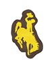 Fan Mats  LLC Wyoming Cowboys Mascot Mat Yellow