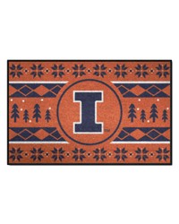 Illinois Illini Starter Mat - Holiday Sweater by   