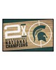 Fan Mats  LLC Michigan State Spartans Starter Mat Dynasty Tan