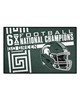 Fan Mats  LLC Michigan State Spartans Starter Mat Dynasty Green