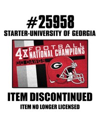 Georgia Bulldogs Starter Mat Dynasty by   