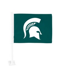 Michigan State Spartans Car Flag by   