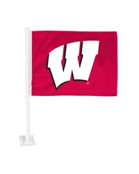 Wisconsin Badgers Car Flag by   