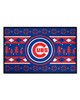 Fan Mats  LLC Chicago Cubs Starter Mat Holiday Sweater Blue