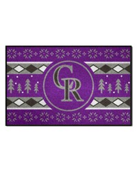 Colorado Rockies Starter Mat Holiday Sweater by   