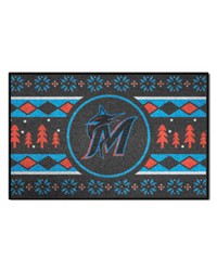 Miami Marlins Starter Mat Holiday Sweater by   