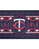 Fan Mats  LLC Minnesota Twins Starter Mat Holiday Sweater Navy