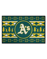 Oakland Athletics Starter Mat Holiday Sweater by   