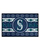 Fan Mats  LLC Seattle Mariners Starter Mat Holiday Sweater Navy