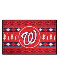 Washington Nationals Starter Mat Holiday Sweater by   