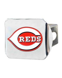 Cincinnati Reds Color Hitch Cover Chrome by   