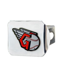 Cleveland Guardians Color Hitch Cover Chrome by   