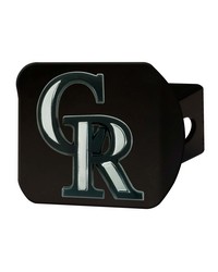 Colorado Rockies Hitch Cover Black by   