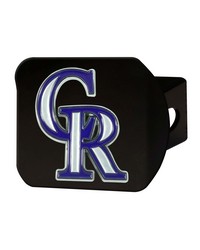 Colorado Rockies Color Hitch Cover Black by   