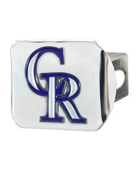 Colorado Rockies Color Hitch Cover Chrome by   