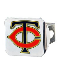 Minnesota Twins Color Hitch Cover Chrome by   