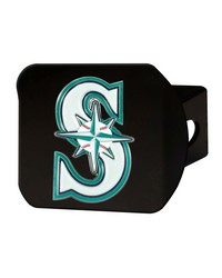 Seattle Mariners Color Hitch Cover Black by   