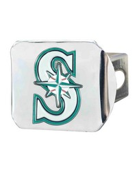 Seattle Mariners Color Hitch Cover Chrome by   