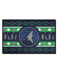 Minnesota Timberwolves Starter Mat Holiday Sweater by   