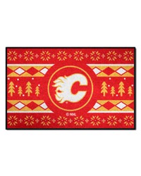 Calgary Flames Starter Mat Holiday Sweater by   