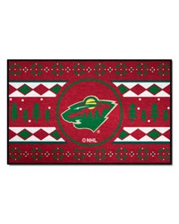 Minnesota Wild Starter Mat Holiday Sweater by   