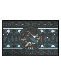 San Jose Sharks Starter Mat Holiday Sweater by   