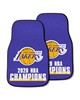 Fan Mats  LLC Los Angeles Lakers 2-pc Carpet Car Mat Set Purple