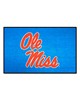 Fan Mats  LLC Ole Miss Rebels Starter Mat Light Blue