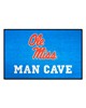 Fan Mats  LLC Ole Miss Rebels Starter Mat Man Cave Light Blue