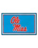 Fan Mats  LLC Ole Miss Rebels 4x6 Rug Light Blue