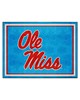 Fan Mats  LLC Ole Miss Rebels 8x10 Rug Light Blue