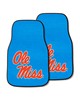 Fan Mats  LLC Ole Miss Rebels 2-pc Carpet Car Mat Set Light Blue