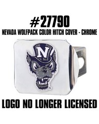 Nevada Wolfpack Color Hitch Cover Chrome by   