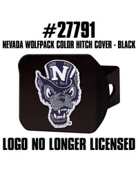 Nevada Wolfpack Color Hitch Cover Black by   