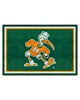 Fan Mats  LLC Miami Hurricanes 5x8 Rug White