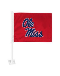 Ole Miss Rebels Car Flag by   