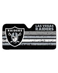 Las Vegas Raiders Windshield Sun Shade Black by   