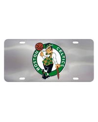 Boston Celtics 3D Stainless Steel License Plate Stainless Steel by   