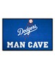 Fan Mats  LLC Los Angeles Dodgers Starter Mat Man Cave Blue