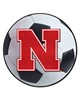 Fan Mats  LLC Nebraska Cornhuskers Soccer Ball Mat White