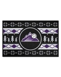 Colorado Rockies Starter Mat Holiday Sweater by   