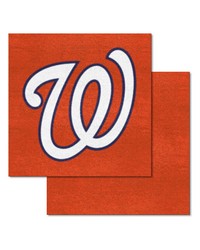 Washington Nationals Team Carpet Tiles by   