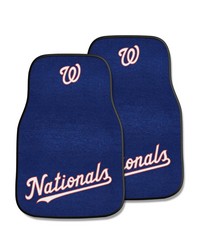 Washington Nationals 2-pc Carpet Car Mat Set by   