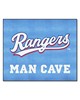 Fan Mats  LLC Texas Rangers Tailgater Mat Man Cave Blue